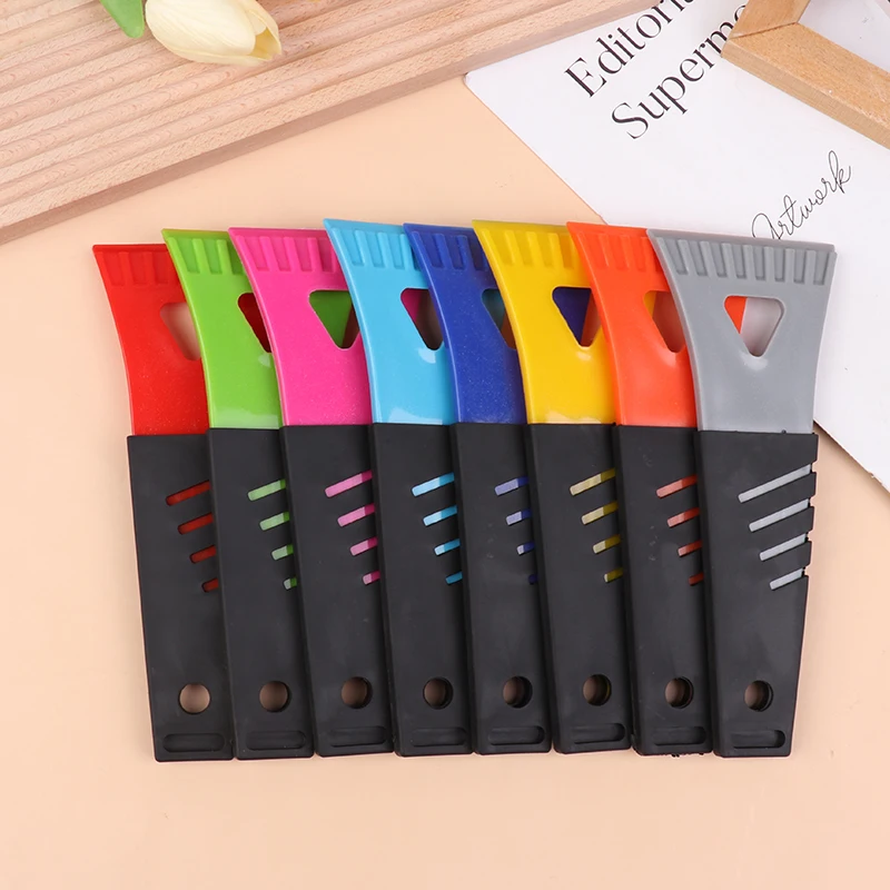 Mini Plastic Spatula Ice Scrapper For Car Frost Removal Scraper Windshield Cleaning Tool Snow Cooler Fridge