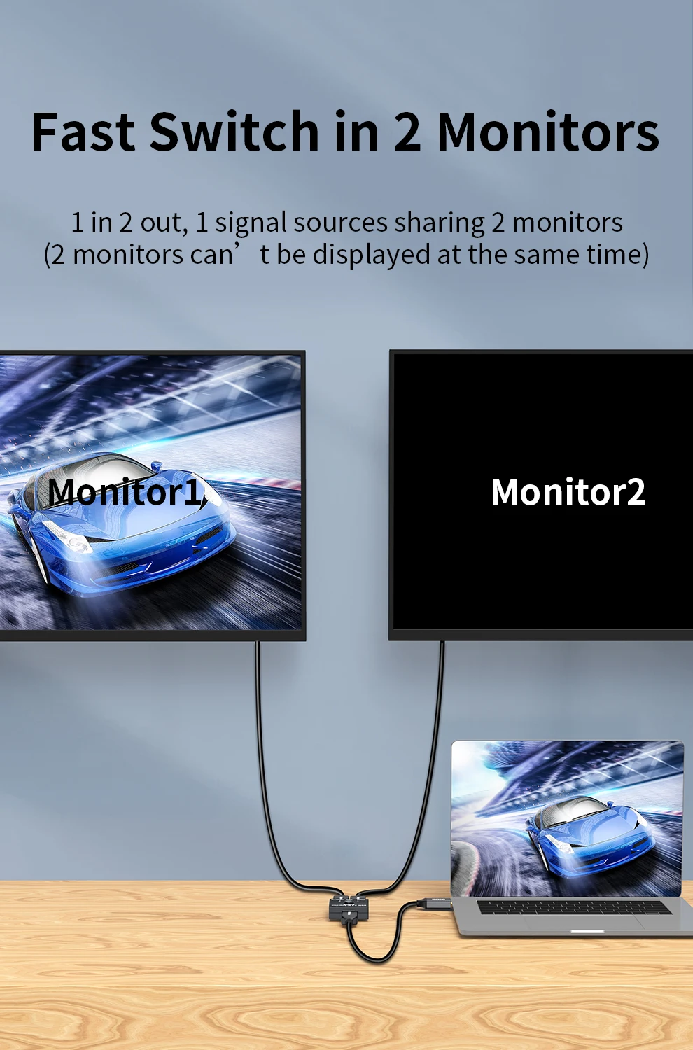 Hoom 4k 8k 60hz Interruptor Hdmi Portas em Saída Splitter de Vídeo para pc Portátil Xbox Ps3 tv Box para Monitor tv Projetor Adaptador - Imagem 4