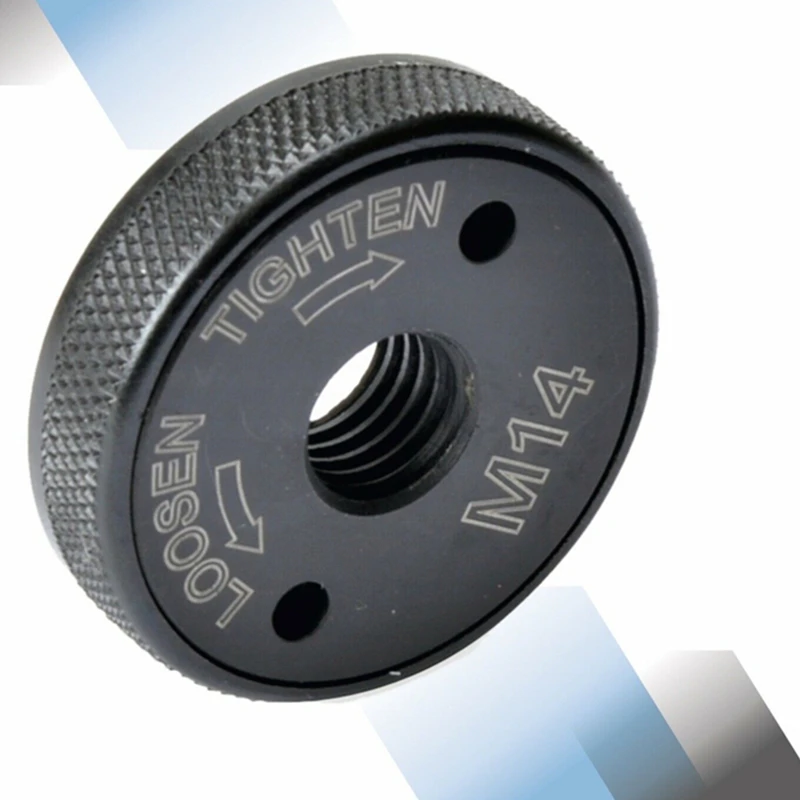 

1Pcs Flange Nuts Locking Nuts Quick-release Clamping Plate Chunk 230mm Black Flex 115 - 230 For M14 Angle Grinder Accessories