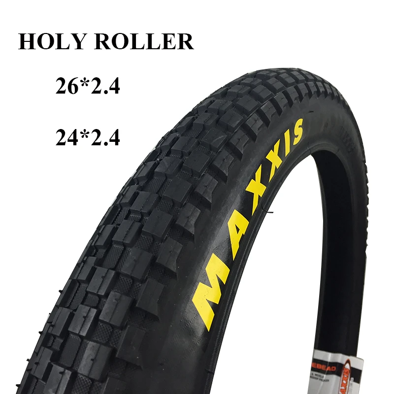 Maxxis 26 Holy Roller Bicycle Tire 26 26*2.4 24*2.4 Ultralight Bmx Street  Bike Tires Chocolate Tread Climbing Tyres Biketrial - Bicycle Tires -  AliExpress