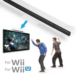 Wireless Infrared Sensor Receiver for Wii - Enhanced Remote Signal Receiver Bar with Holder (Wireless White)