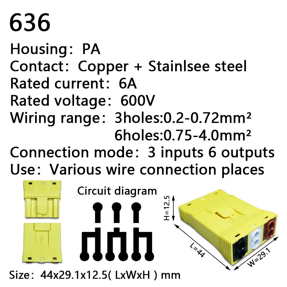 Mini Fast Wire Cable Connectors Universal Compact Conductor Spring Splicing Wiring Connector Push-in Terminal Block 601 412 battery disconnect switch Electrical Equipment & Supplies