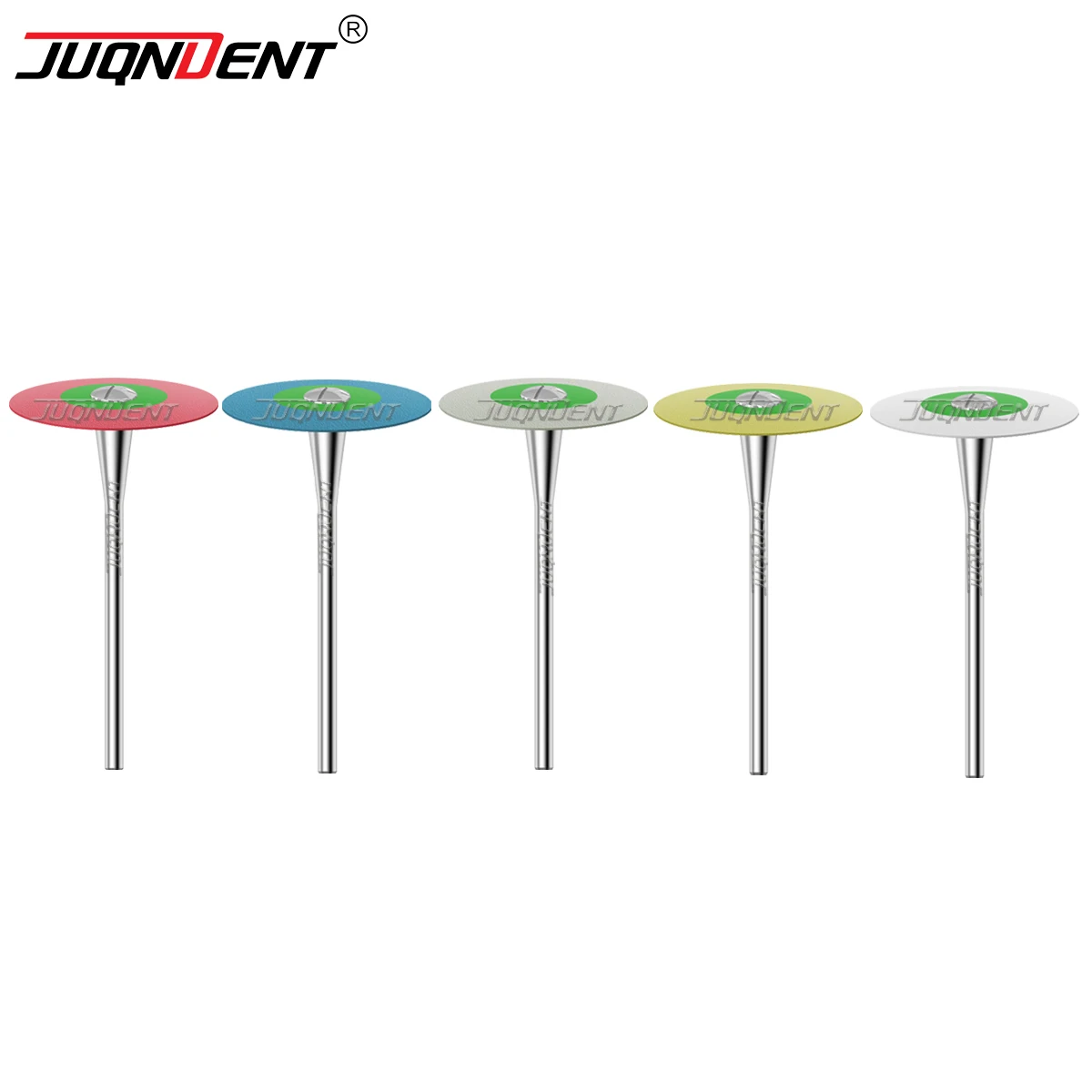 JUQNDENT Dental Rubber Diamond Polisher Wheels for Porcelain Zirconia Polishing HP 26mm Dentistry Laboratory Polisher Tools