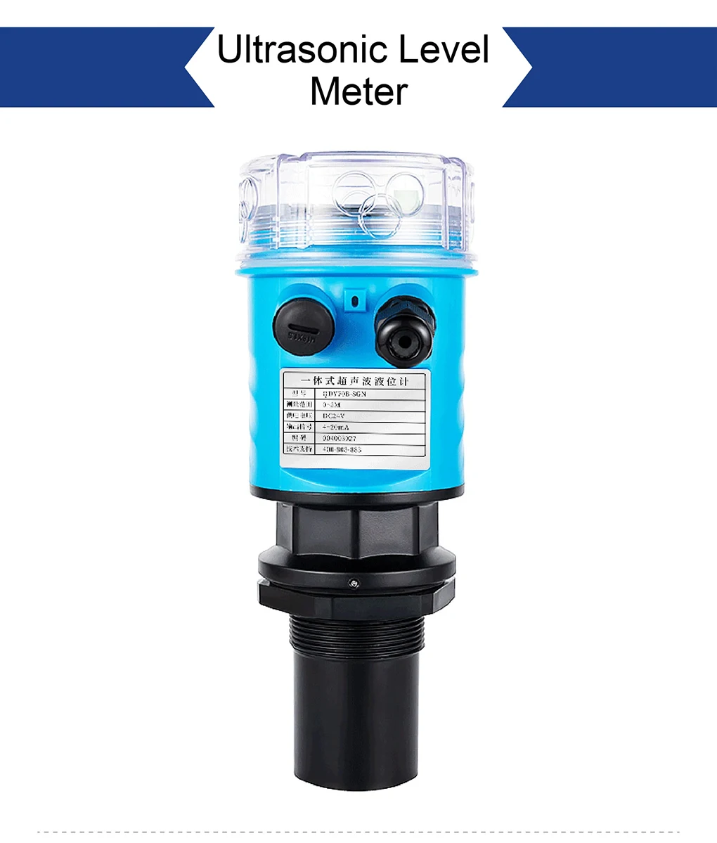 0-10m Ultrasonic Level Gauge Sensor Water Tank Liquid Level Gauge Wastewater Lev
