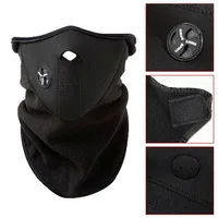 Masque de cyclisme d'hiver chaud, coupe-vent, anti-poussière, demi-visage pour moto, maille respirante, polaire, masque thermique de Ski 1