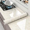 Marble Wallpaper, Oil-proof Heat-resistant Self Adhesive Wallpaper For Kitchen, Furniture Decor, Luxury Champagne White 1
