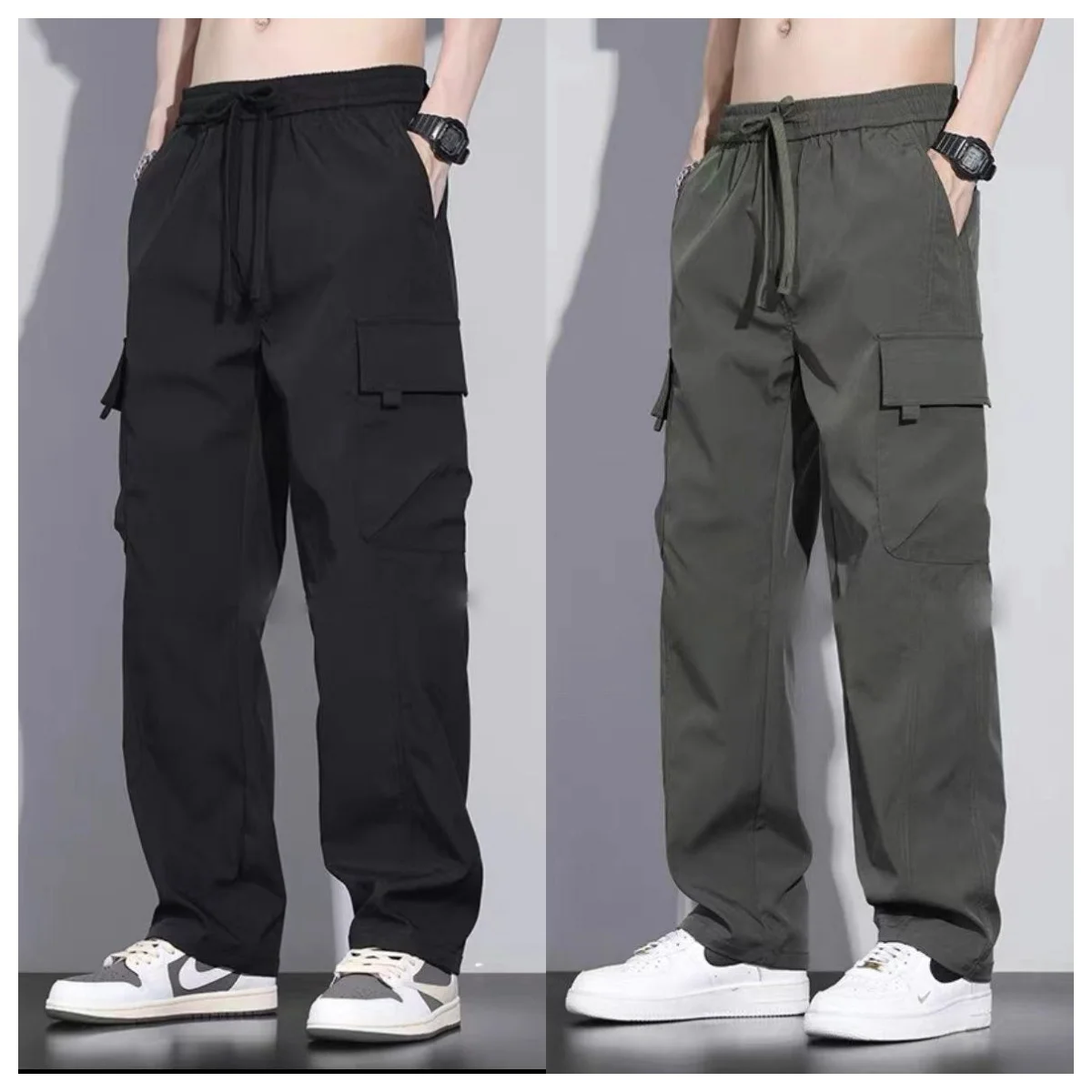 Black + army green (two pieces)