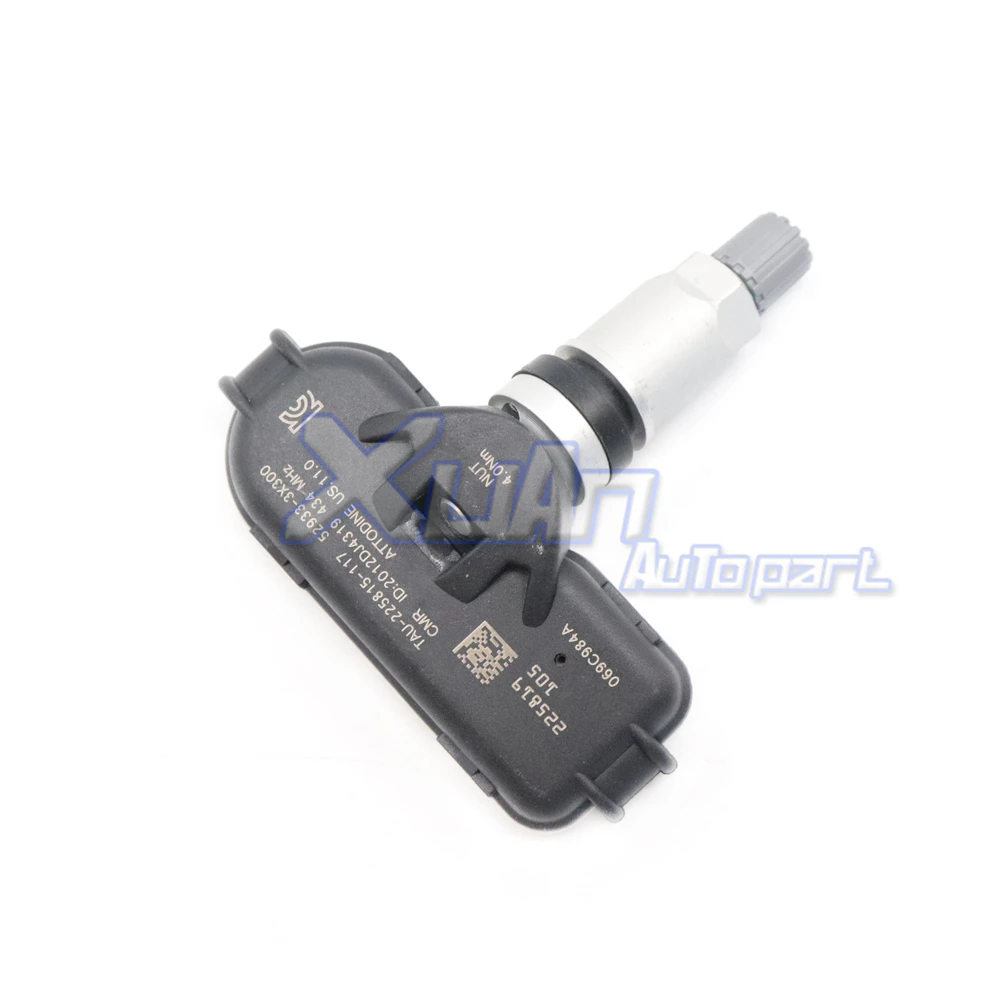 XUAN TPMS Ÿ̾ з  ,  I30, I35, Ʈ,  K3, RIO, 434MHZ, 529333X300, 52933-4V000, 4 