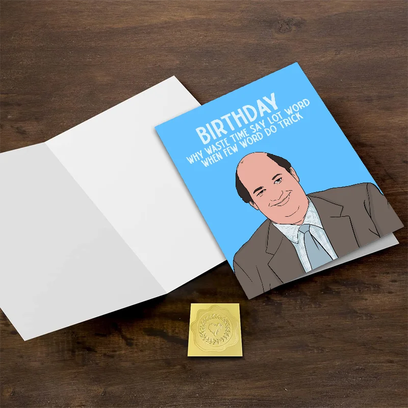 재미있는 대머리 이미지 생일 카드 1 개 창의적인 인사 카드. 가족, 친구, 직장인을 위한 완벽한 선물