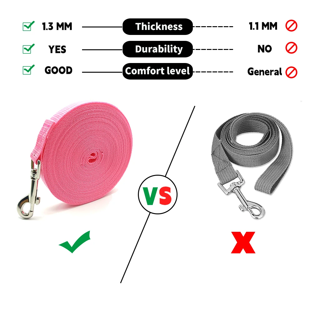 Long Dog Leash 50M 30M 20M 15M 10M 5M Big Small Pet Training
