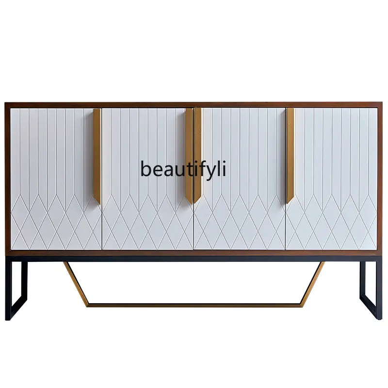 

Affordable Luxury Style Multi-Functional Sideboard Cabinet Art Storage Locker Living Room Tea Cabinet Home Equipment Sideboard