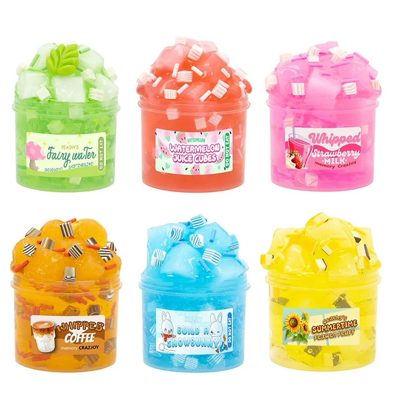 Soft Non-Sticky Butter Slime Ice Cream Decorations 70ml Scented Toys DIY Cloud Slimes For Girls and Boys slime kit fluffy slime
