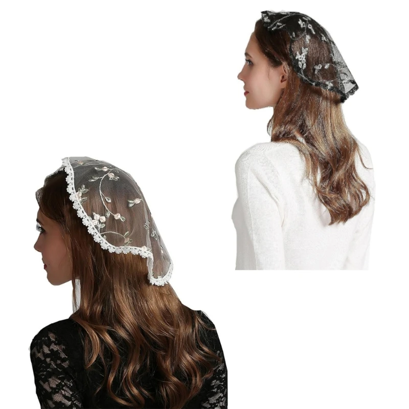 

Chapel Caps Veil Lace Headcovering for Women Church Mantilla Veil Mantilla Veils Catholic Church Veil Lace Head Cover