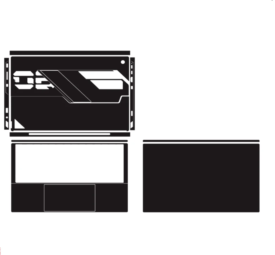 ASUS ROG Flow Z13 (2025) GZ302 GZ302EA용 PU 천 프리컷 스크래치 방지 비닐 스티커 스킨 프로텍터