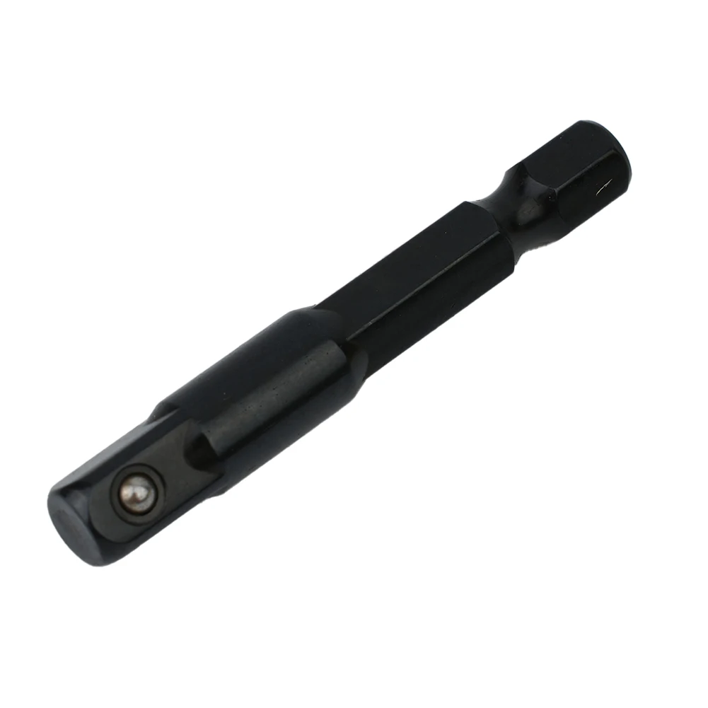 

High Quality Hot Sales Nut Driver Sockets Hex Shank Extension Impact Socket Adapter Replacement 3pcs/kit Black