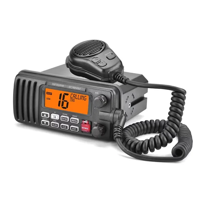 IC-M412 VHF Marine Transceiver IC M412 Waterproof Car Radio Station Fixed mount marine Mobile Radio 2