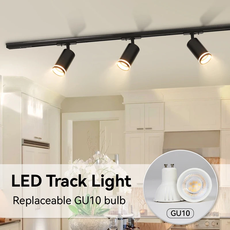 SetTrackLightLedCeilingLightingGU10ReplaceableBulbSpotlight