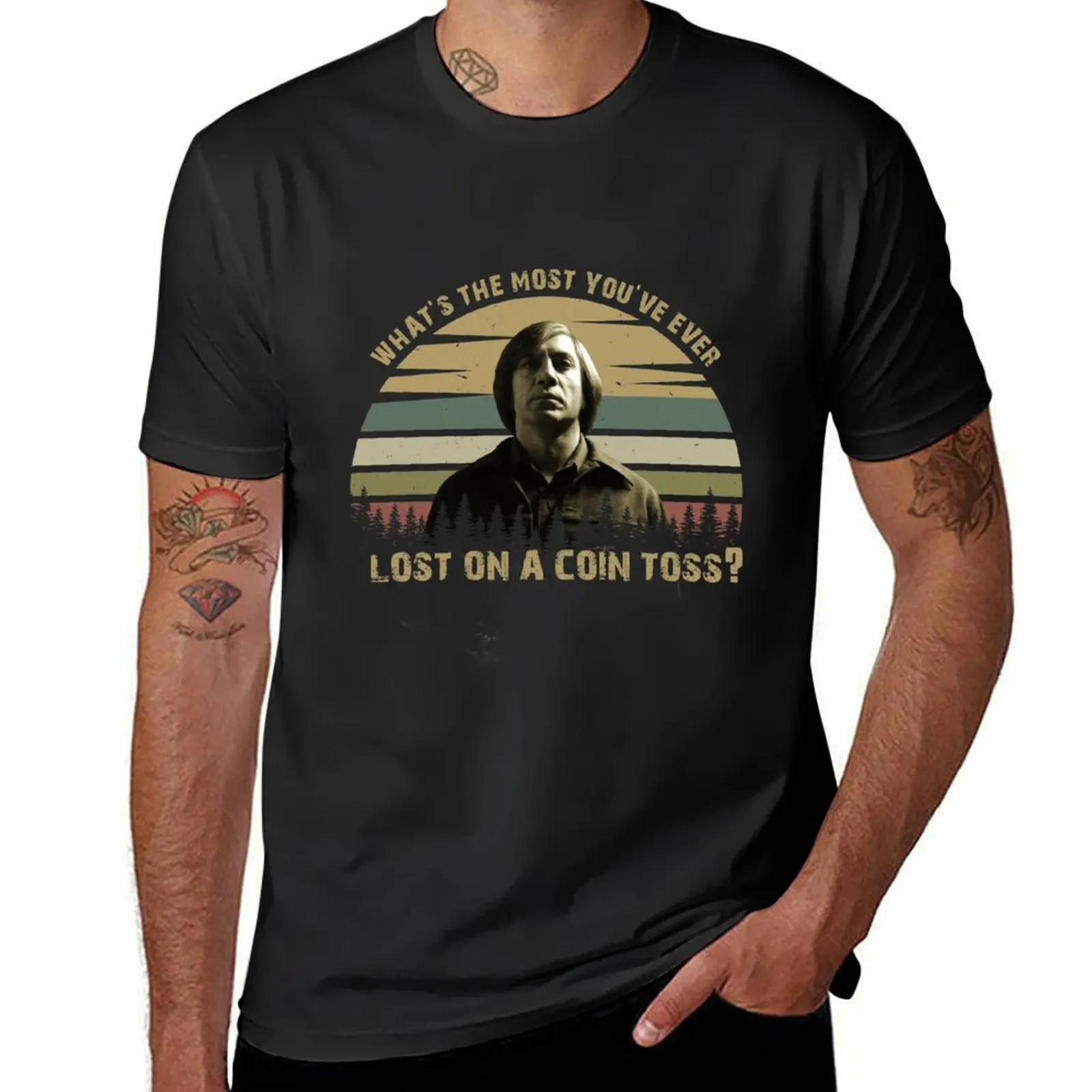 

Anton Chigurh Call It Friendo vitage T-Shirt blacks cute tops oversized men clothings
