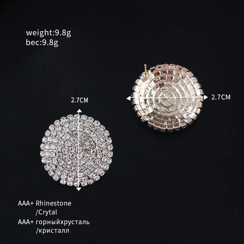 Kundan and Pearl Big Round Studs – PAYA