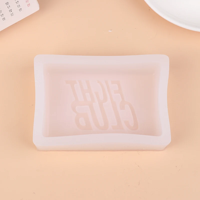 Fight Club Soap Silicone Mold Rectangle Bath Bomb Lotion Bar Making Supplies Moule Savon Molde Jabon Cake Loaf Pan Accessories