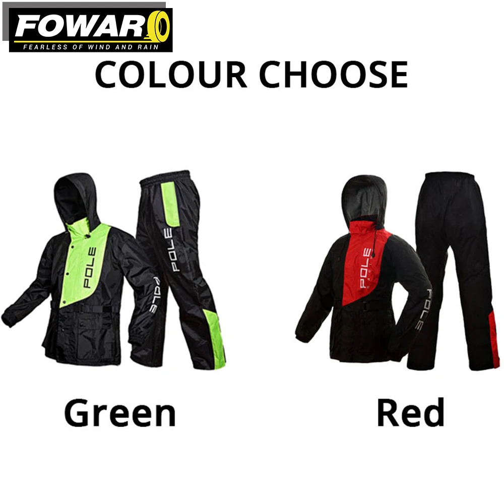 Motorcycle Raincoat Reusable Motorcyclist Protective Gear Top And Bottom Set Men Breathable And Comfortable