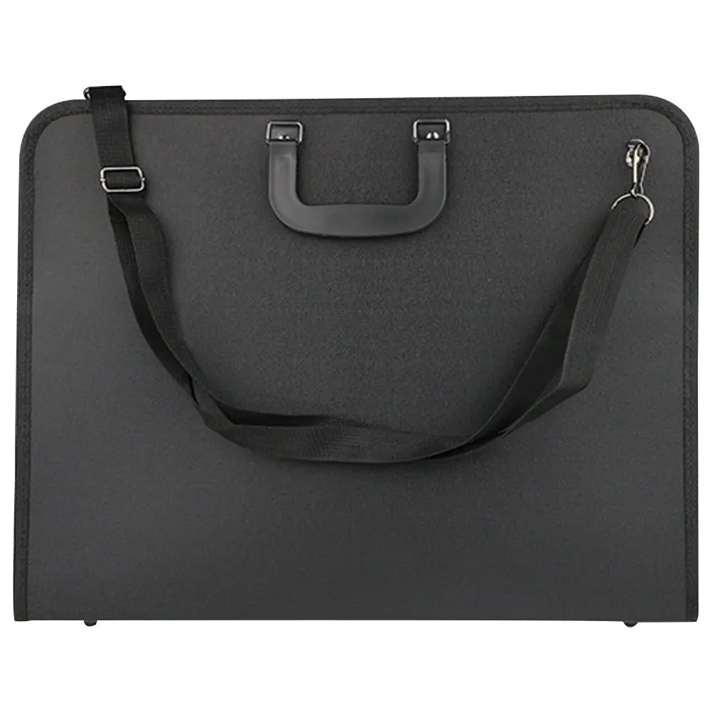 휴대용 아트 포트폴리오 케이스 A3 용량 방수 옥스포드 원단 드로잉 보관 가방 (연필 및 스케치북용) 간편 휴대