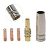 5pcs/set Mig Contact Tip Consumables MIG Welding MB15 15AK Contact Tip Mig Welding Contact Tip Guard Nozzle Tip Holder 3