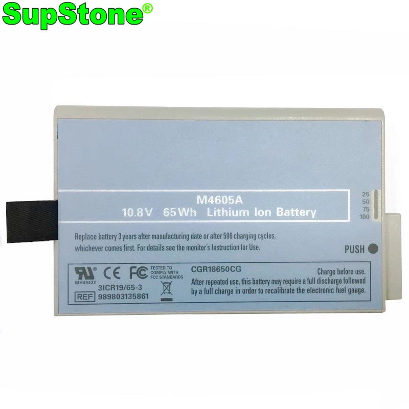 Медицинская батарея SupSton M4605A для Philips MP20 MP30 MP5 MP5T MP50 MP60 MP70 M8105A M8100 M8002A M8003A MX550 MX450 3ICR19/65-3