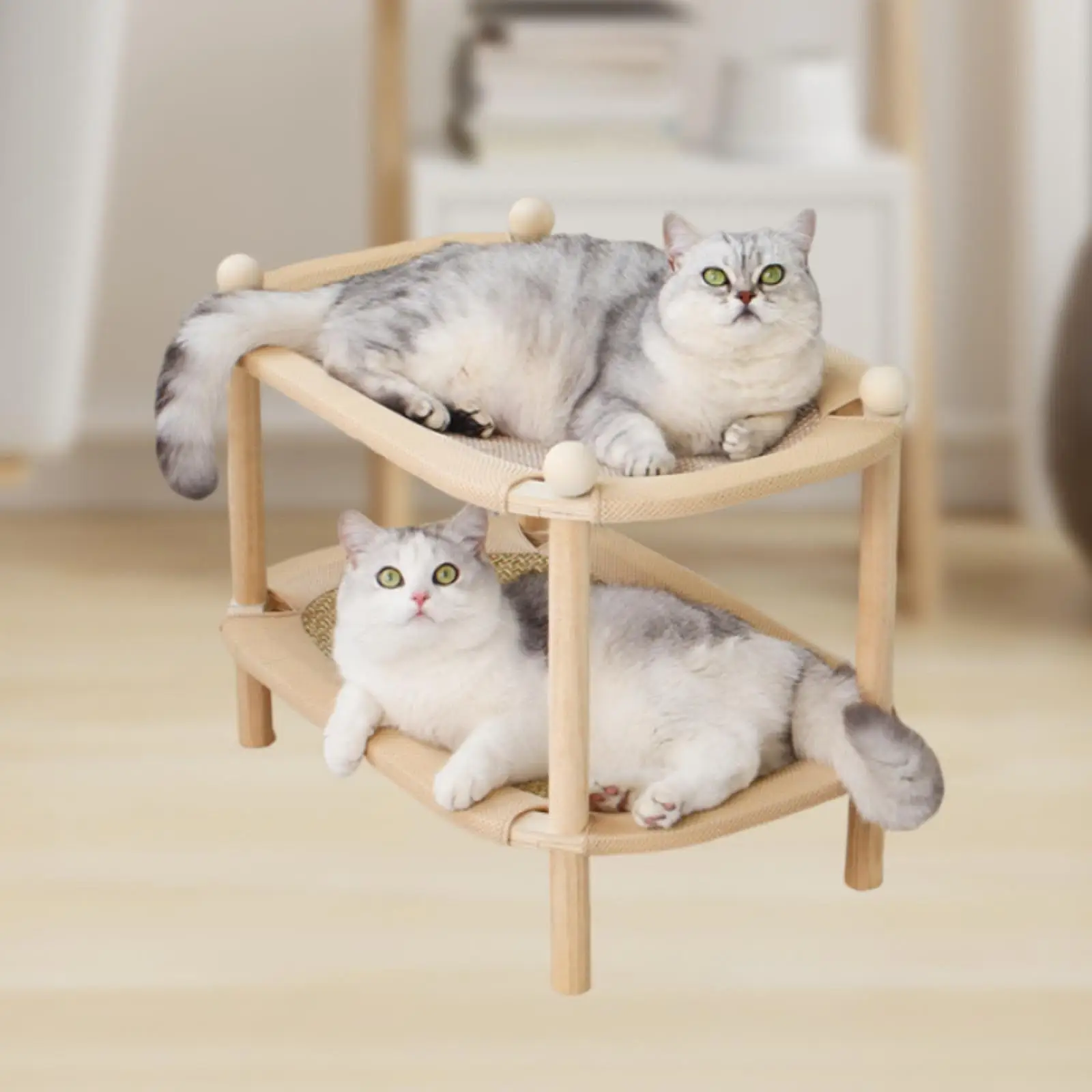 Cat Scratcher Mat, Comfortable Sleeping Interactive Play Toy, Double Layer Cats Scratch Couch Cat Sofa Bed for Kitten
