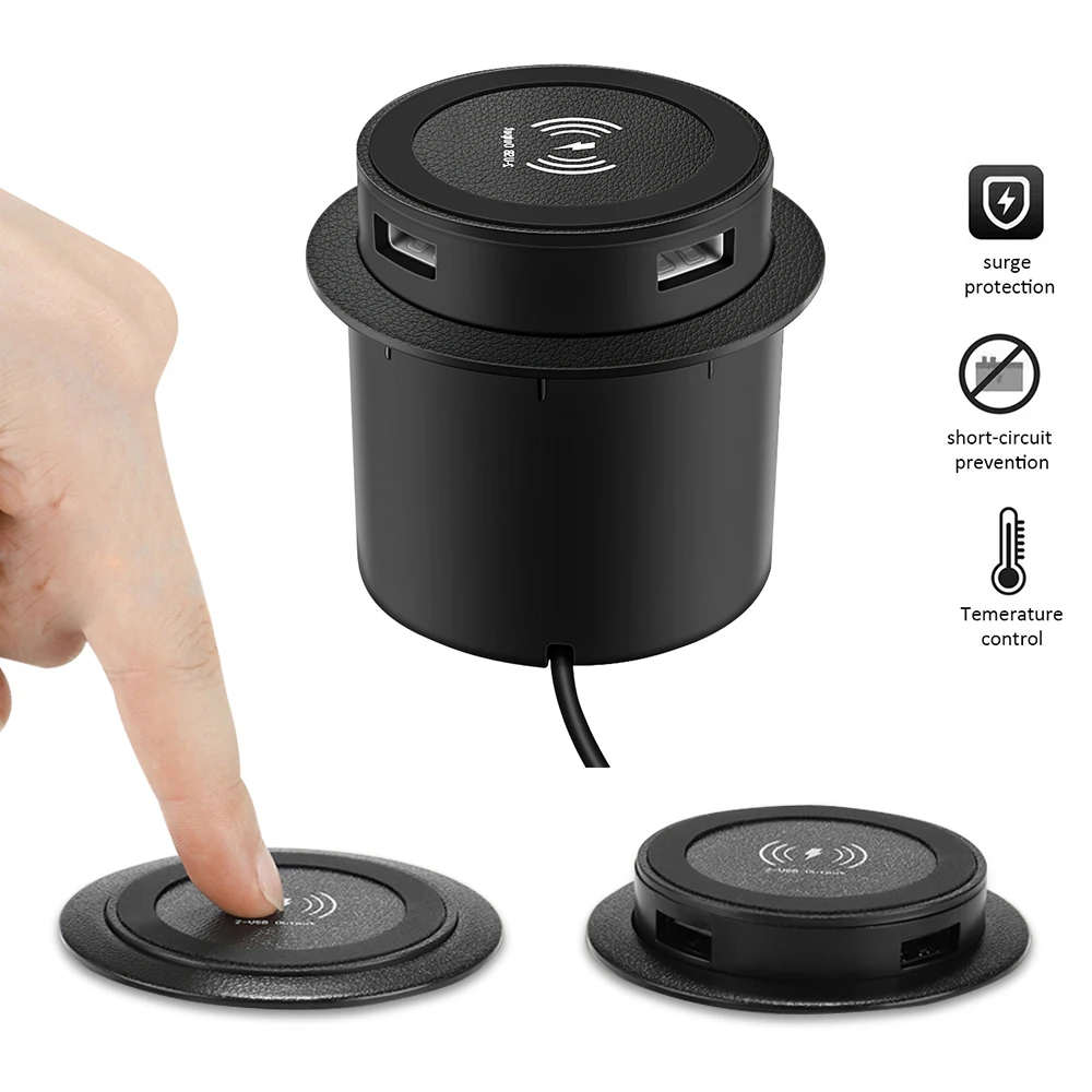 Chargeur Sans Fil 30W Super Rapide - Standard Qi - Avec Câble D'alimentation - Neuf