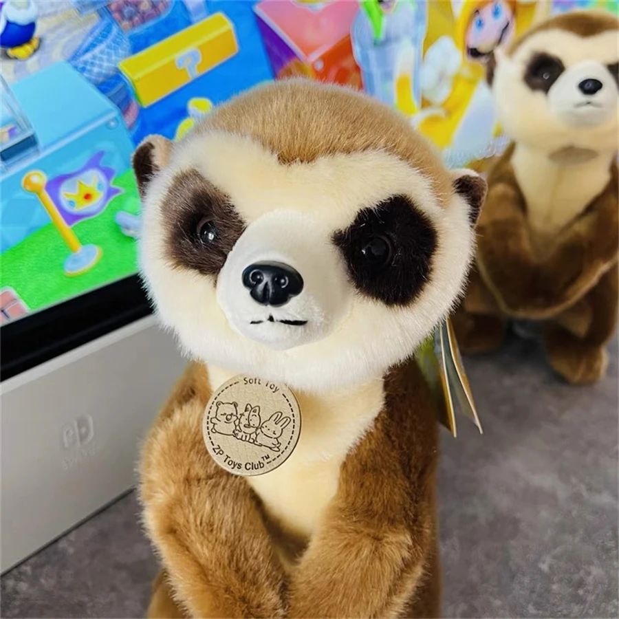 Meerkat High Fidelity Anime Cute Mongoose Plushie Suricate Plush Toys Lifelike Animals Simulation Stuffed Doll Kawai Toy Gifts 3