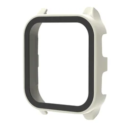 Ultra - Thin Hard PC Case with Tempered Glass Screen Protector (White)