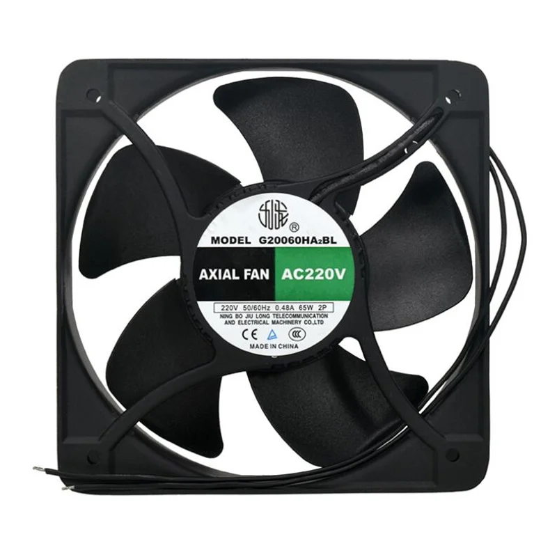 Ventilador de Fluxo Axial 65w Gabinete Ventilador de Refrigeração 20cm Caixa Elétrica Exaustão Ac220v G20060ha2bl-c - Imagem 4