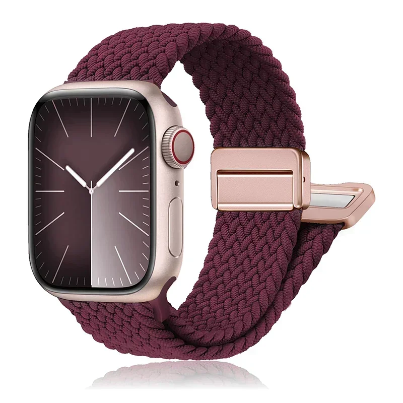 Braided Magnetic Nylon Watch Bracelet Strap