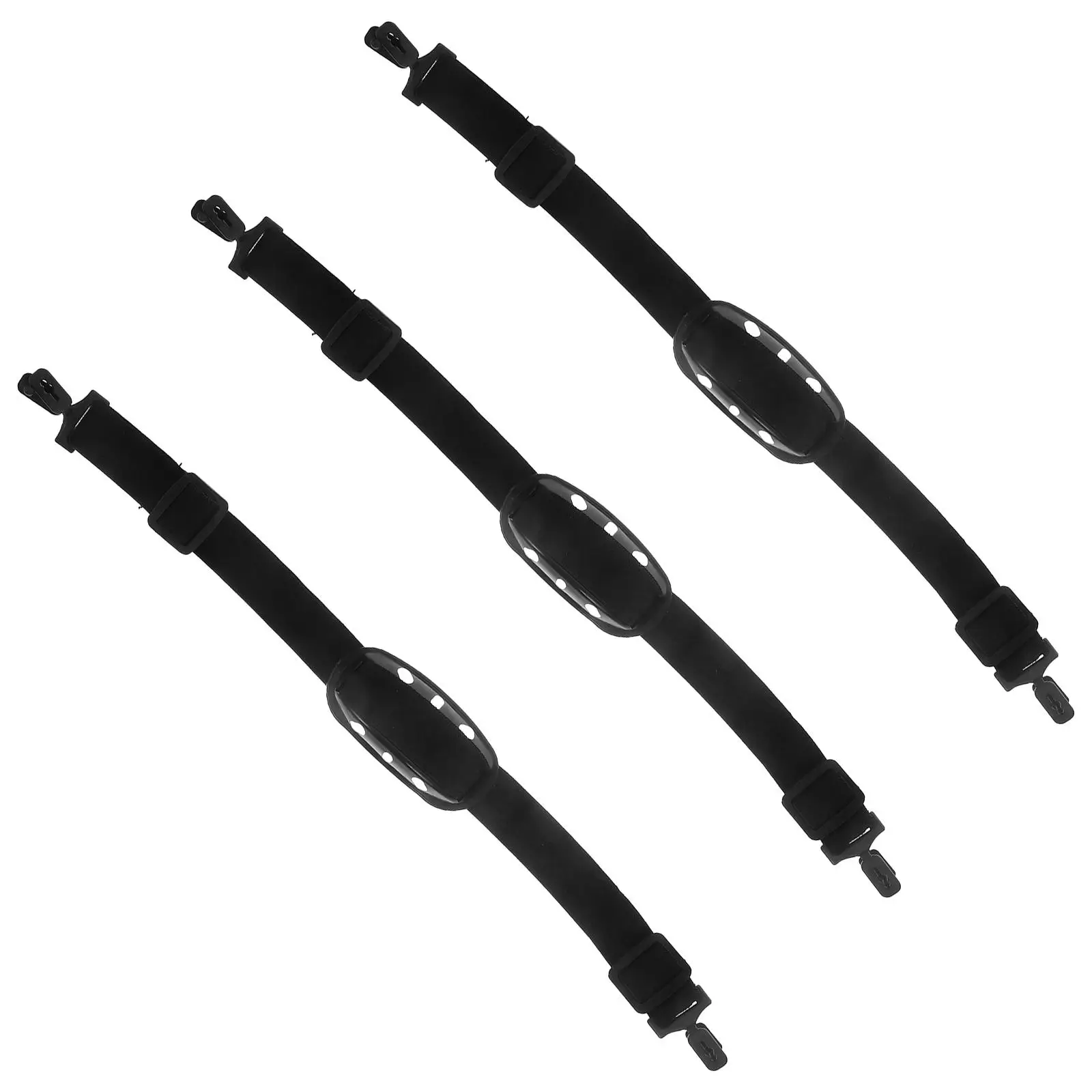3 Pcs Chin Strap Supple Hard Hat Elastic Durable Protector Rubber Straps Comfortable Universal
