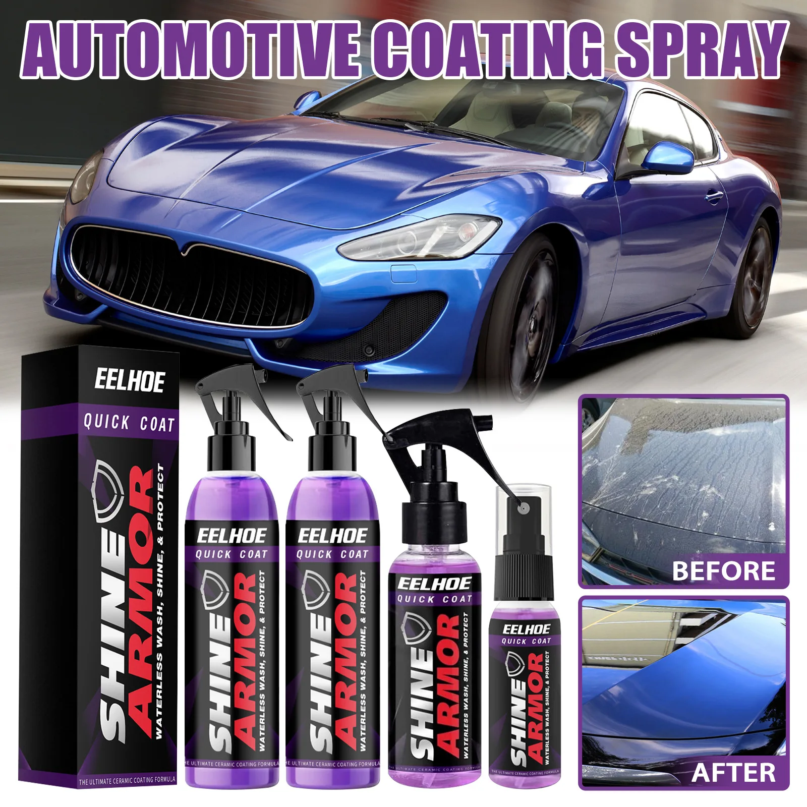 Auto Coating Spray Ceramic Nano Paint Cleaning Exterior Scratch Restorer Polishing Paint Coating Wax Car Ceramic Agent