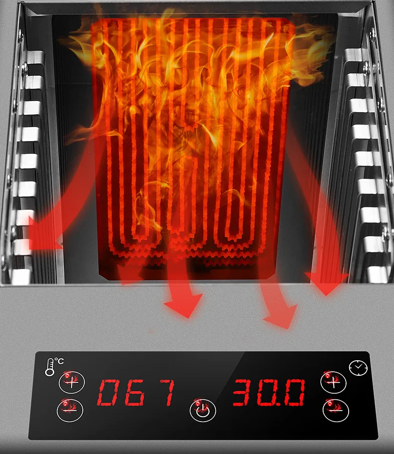 Description Picture 6 of itemOutdoor Steak Oven Electric Baking Machine Steak Cutter Smoke-Free Temperature-Controlled Timing Stainless Steel Steak Machine