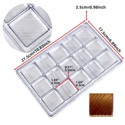 Deluxe Chocolate Candy Mold Set for Baking and Confectionery Creations (Bar-3177)