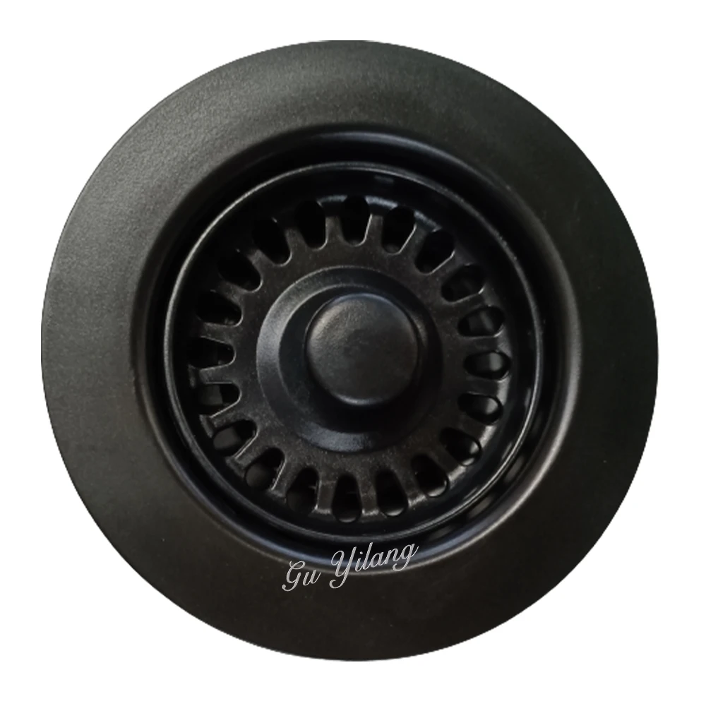 Gyl-cozinha pia plug, 11,4 cm, cor preta,