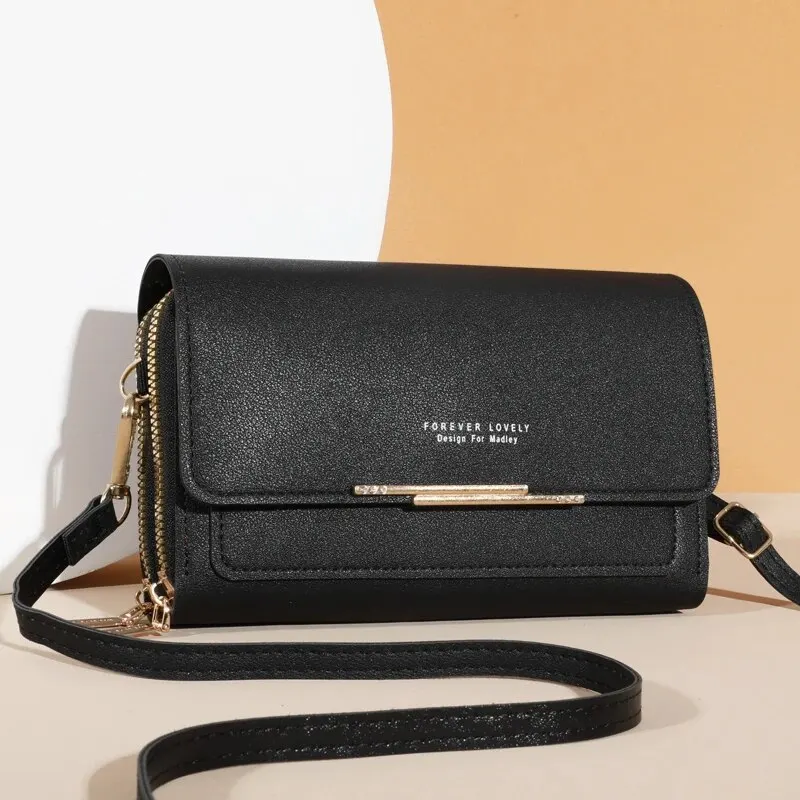 Korean-Style Women's Multi-Card Wallet & Shoulder Bag - Large Capacity Casual Fashion Accessory