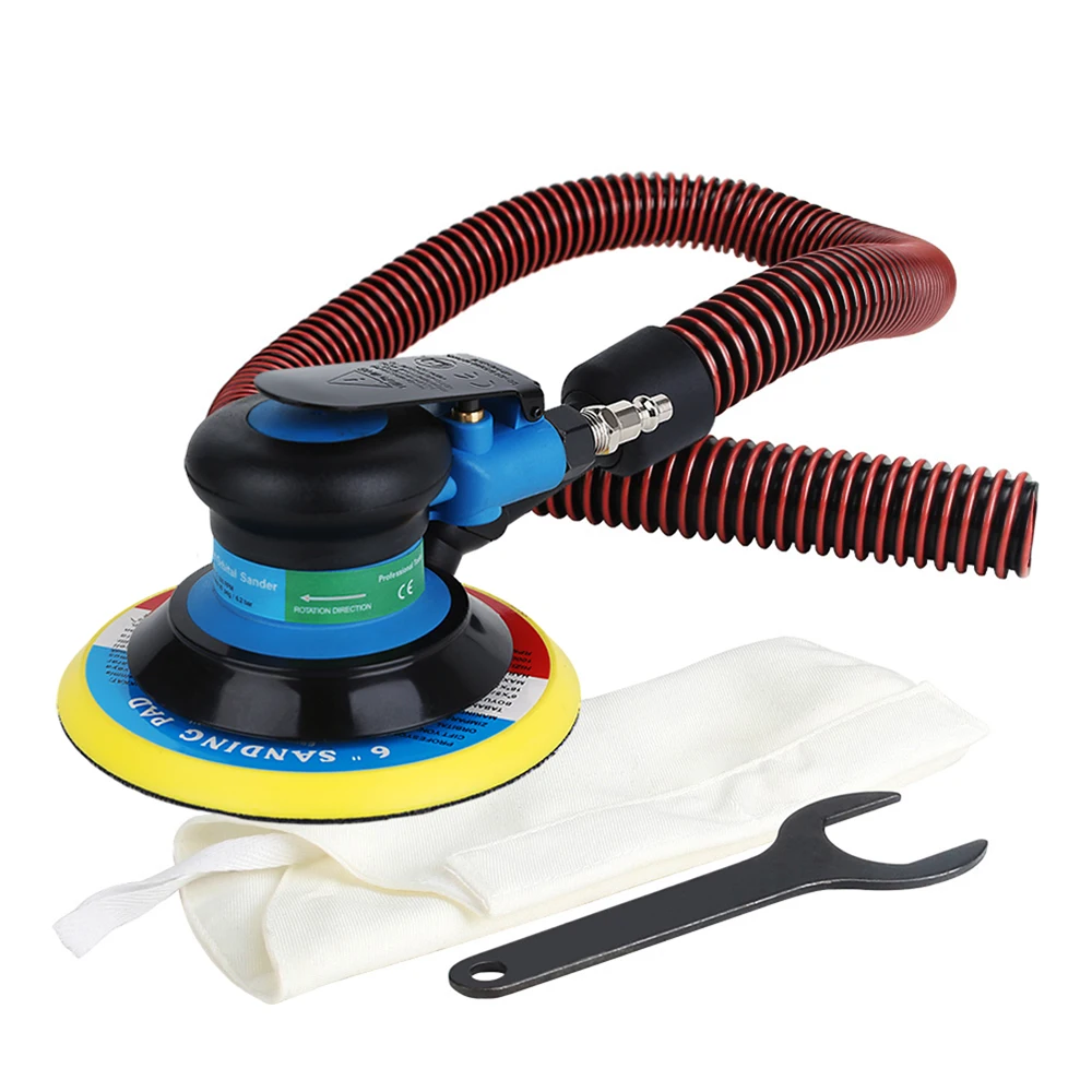 VALIANTOIN Pneumatic Sanding Machine 125MM/150MM Eccentric 5MM Vacuum Grinder Orbital Sander Palm Pneumatic Polisher