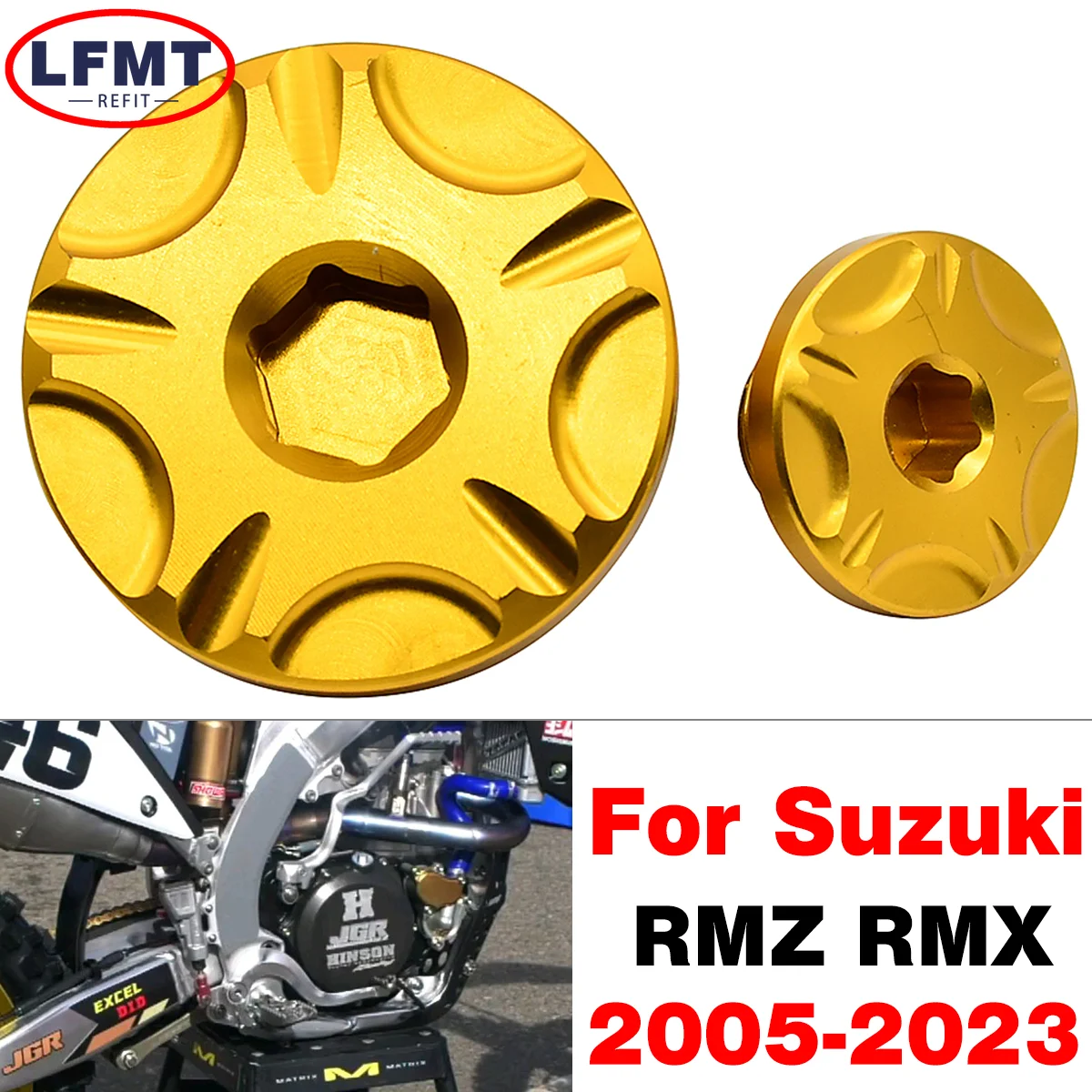 

For Suzuki RMZ250 2007-2022 RMZ450 2005-2022 RMX450Z 2010-2019 RM RMZ 250 450 Motorcycle Engine Timing Cover Timing Plug bolt