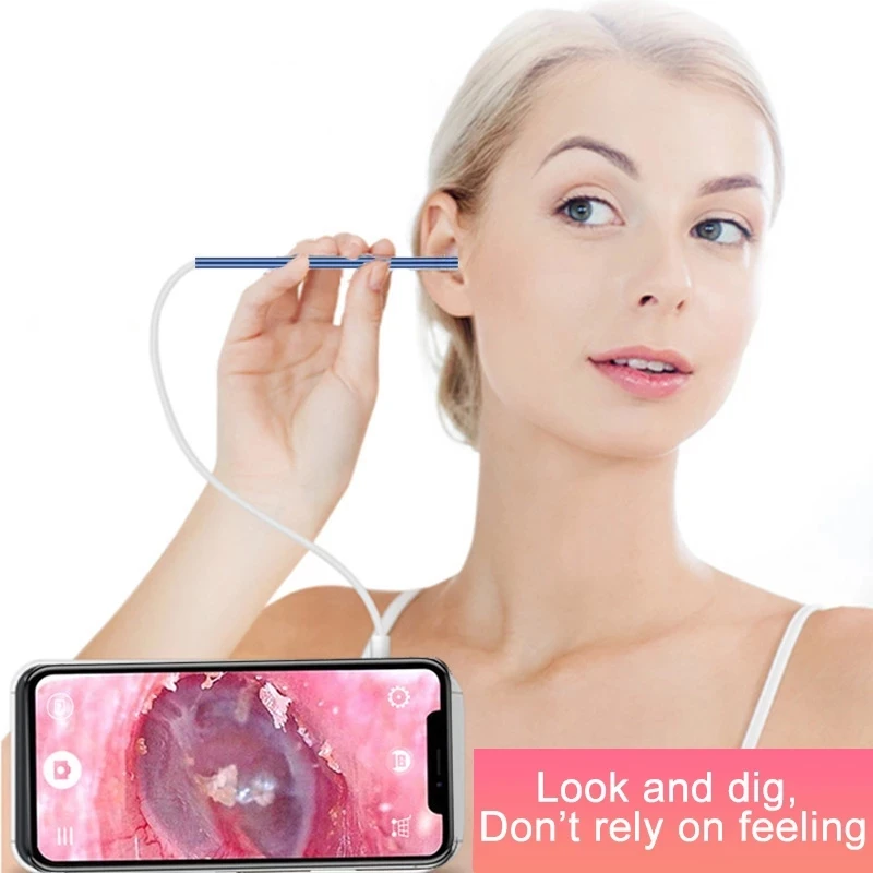 Multifunctional Ear Cleaning Endoscope with Mini HD Visual Camera