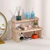 Multi layer solid wood small flower rack for office desktop, simple balcony, floor standing potted storage rack 4