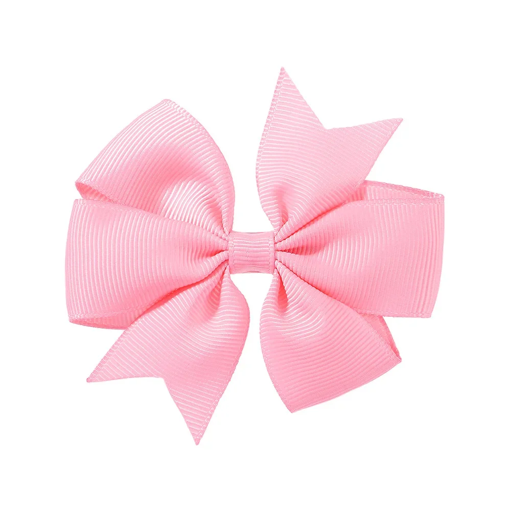 Vibrant Solid Grosgrain Ribbon Hair Bows for Girls - Boutique Hair Clips & Accessories