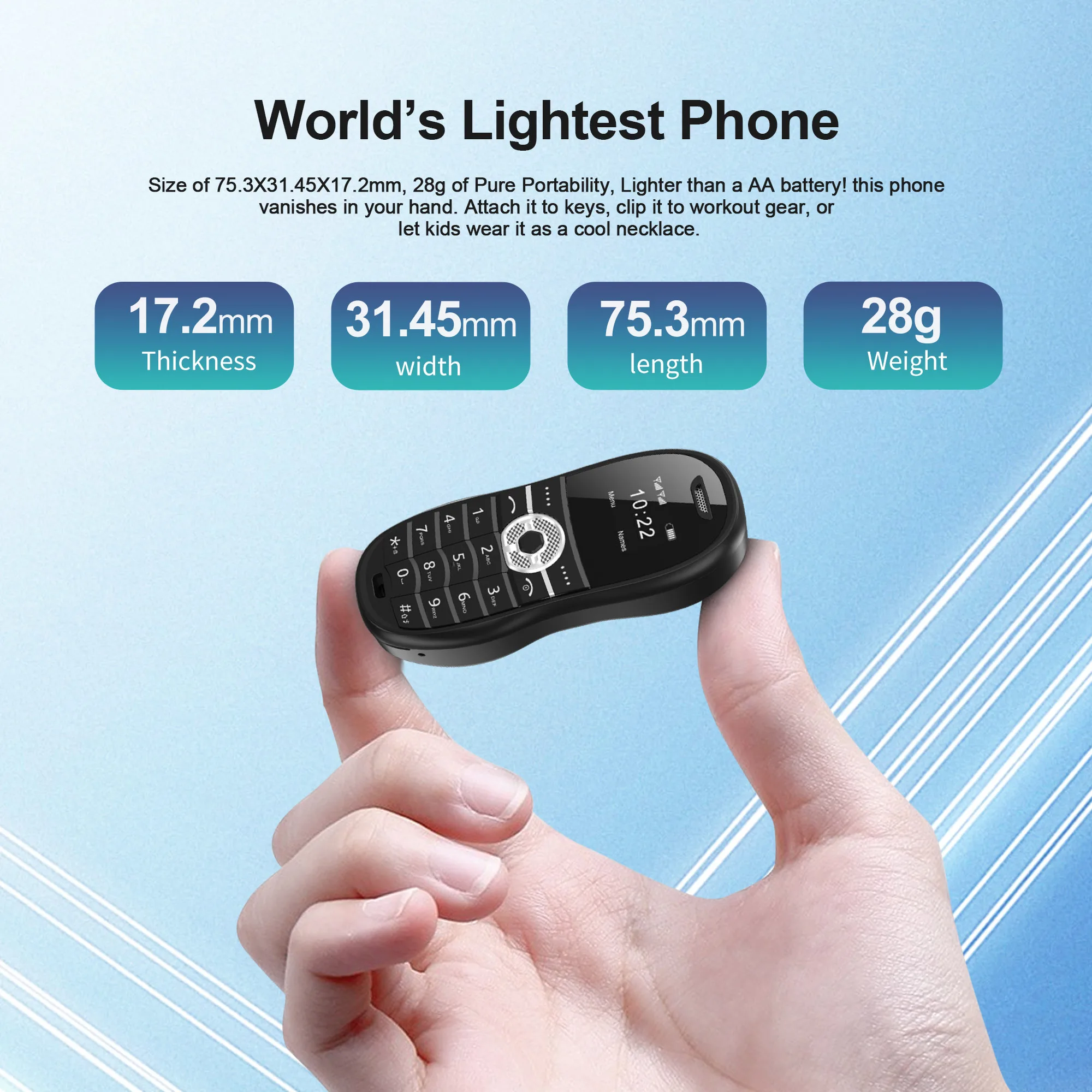 SERVO X18 Car Style Mini Mobile Phone Magic Voice Blacklist Call Recording Bluetooth Dial 2G Super Small Cellphone 2 SIM Standby