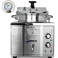 MDXZ-16 16L Electric Heating Pressure Fried Chicken Furnace Fried Chicken Burger  Shop Constant Temperature Food Fried Furnace 1