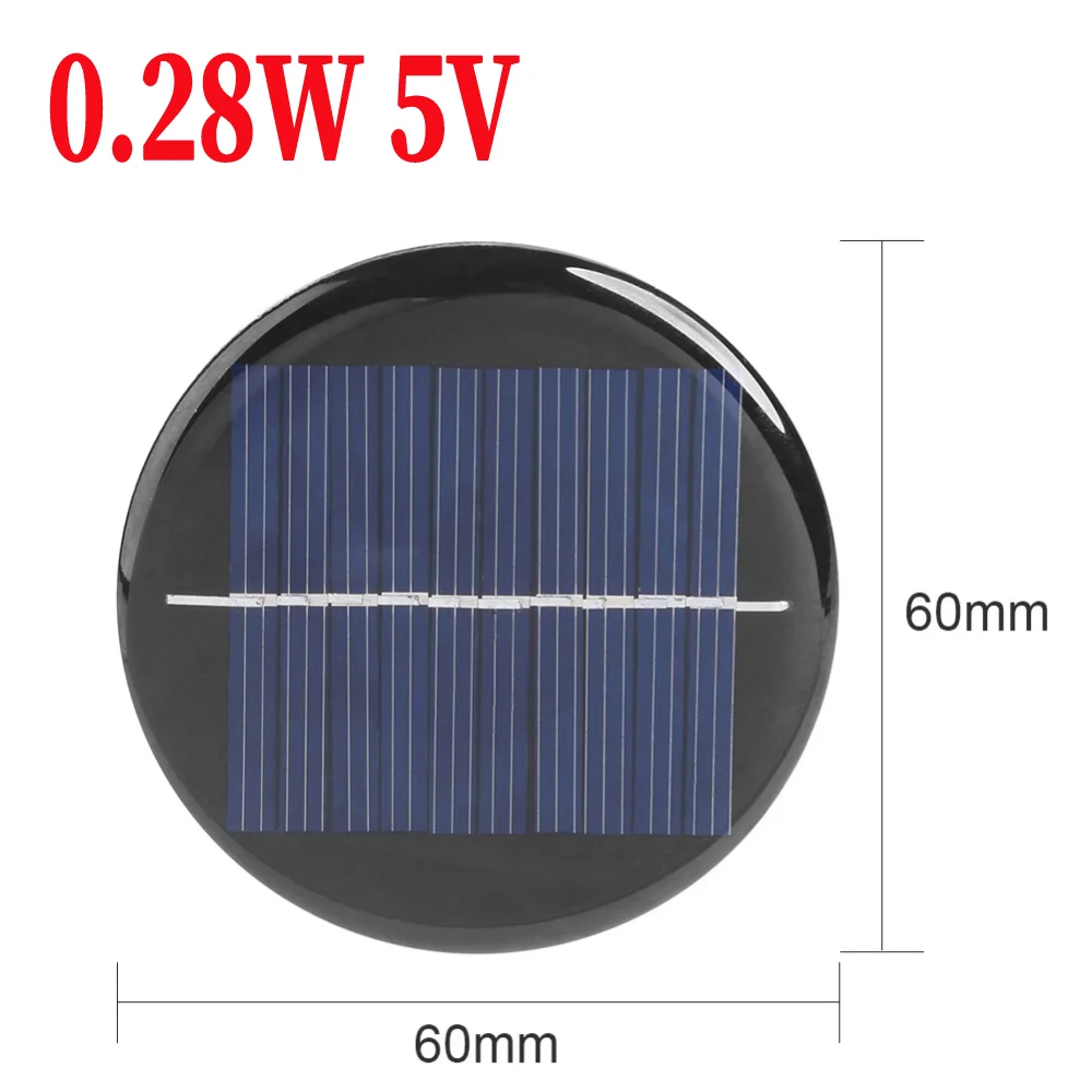 ตัวเลือกสินค้า โซลาร์เซลล์ DIY ชาร์จมือถือ 5V 3W/2W/1.5W