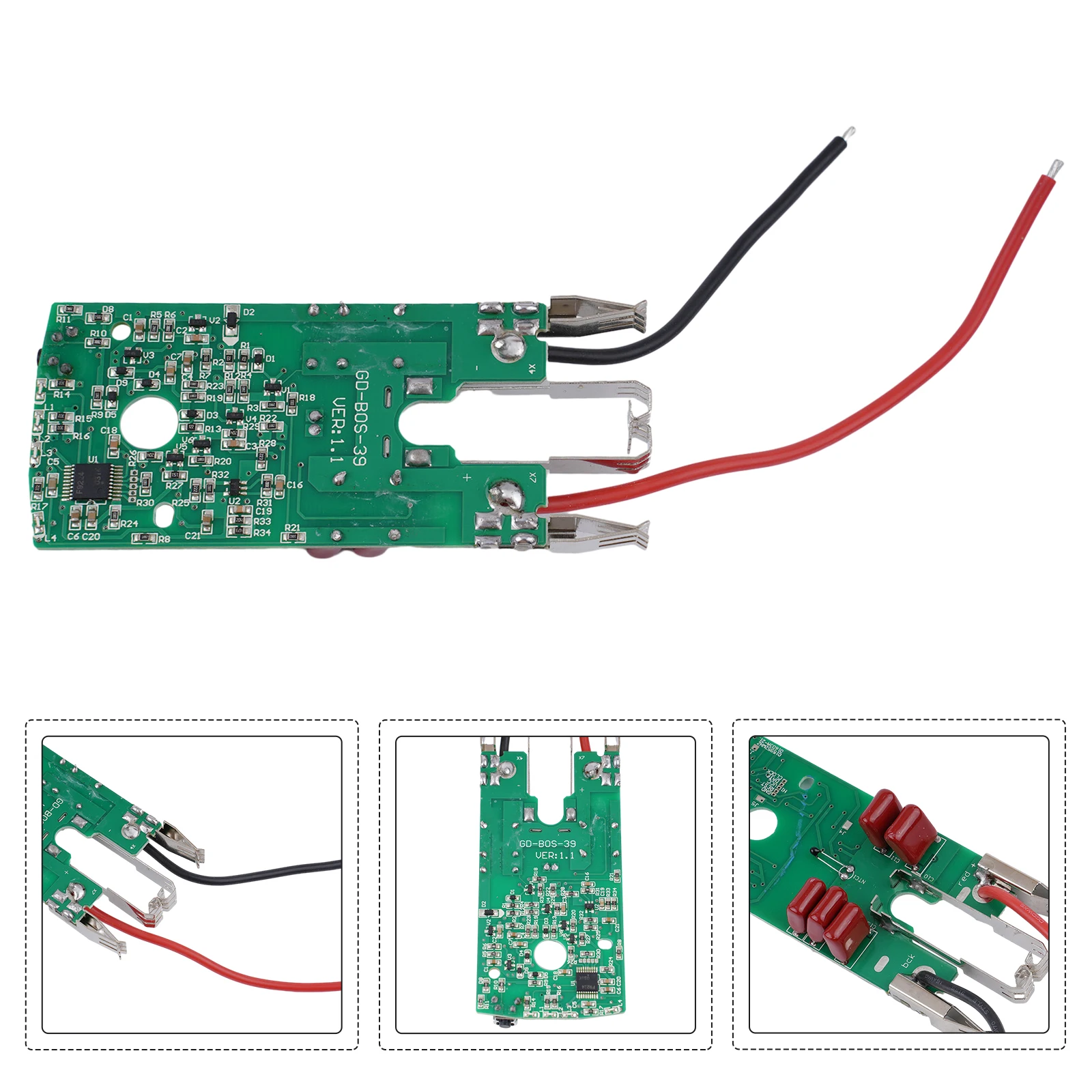 

Плата PCB для аккумуляторов электроинструмента Bosch 36 В GBH36V-LI пластиковая + металлическая защитная печатная плата для зарядки