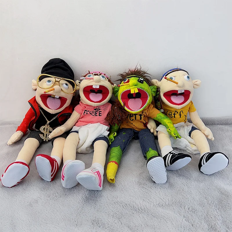 Anime Plush Doll Fun Boy Hand Puppet Cloth Doll Jeffy Refers To A Doll Telling A Story Puppet and Kids Gift acrylic pp clip customized celebrity anime cartoon clip diy note clip photo clip hand account customized small clip